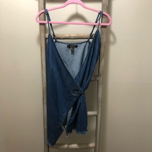 Forever 21 Denim Wrap Dress